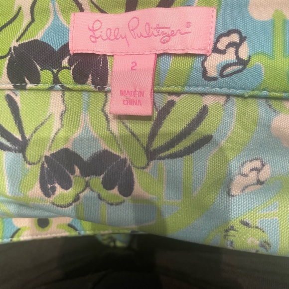 Lilly Pulitzer Silk Knit Dress with Cockatoos Size 2 - Picture 7 of 9